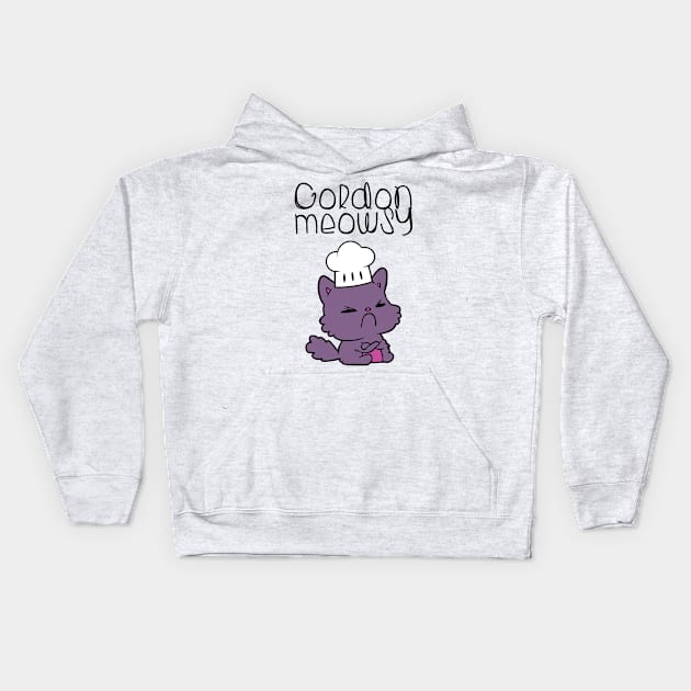 Gordon Meowsy Kids Hoodie by lilmousepunk